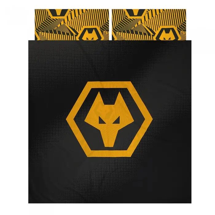 Wolverhampton Wanderers Store | Shop Official Reversible Crest Duvet – Double Wolves Gear